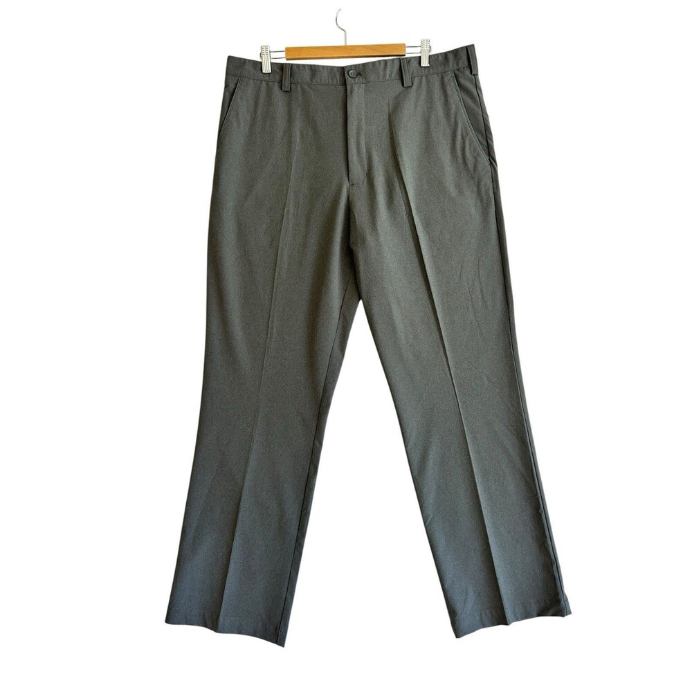 Cutter & Buck Mens 32x30 Light Gray Bainbridge Sport Flat Front Pants NWOT